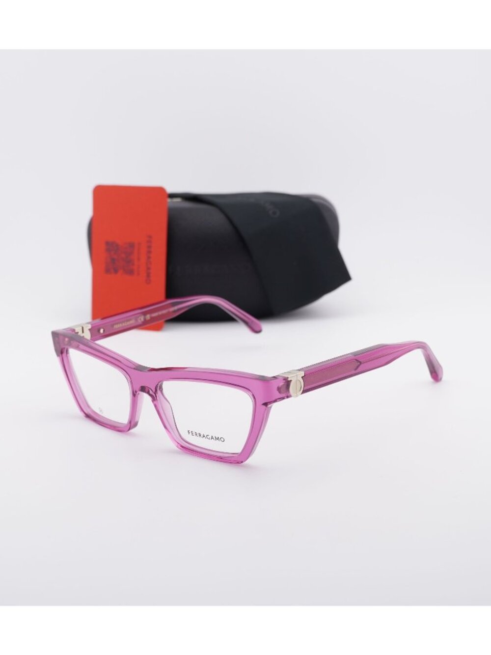 Salvatore Ferragamo SF3021 665 Cat Eye Eyeglasses 54mm – Cyclamen